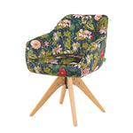 Mika-Finn 2er-Set - Drehsessel in Wildleder Optik, Cord, Webstoff Creme