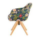 Mika-Finn 2er-Set - Drehsessel in Wildleder Optik, Cord, Webstoff Creme