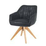 Mika-Finn 2er-Set - Drehsessel in Wildleder Optik, Cord, Webstoff Creme