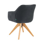 Mika-Finn 2er-Set - Drehsessel in Wildleder Optik, Cord, Webstoff Creme