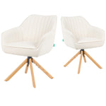 Mika-Luis 2er-Set - Polstersessel in Wildlederoptik, Cord, Webstoff