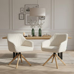 Mika-Luis 2er-Set - Polstersessel in Wildlederoptik, Cord, Webstoff