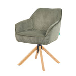 Mika-Luis 2er-Set - Polstersessel in Wildlederoptik, Cord, Webstoff