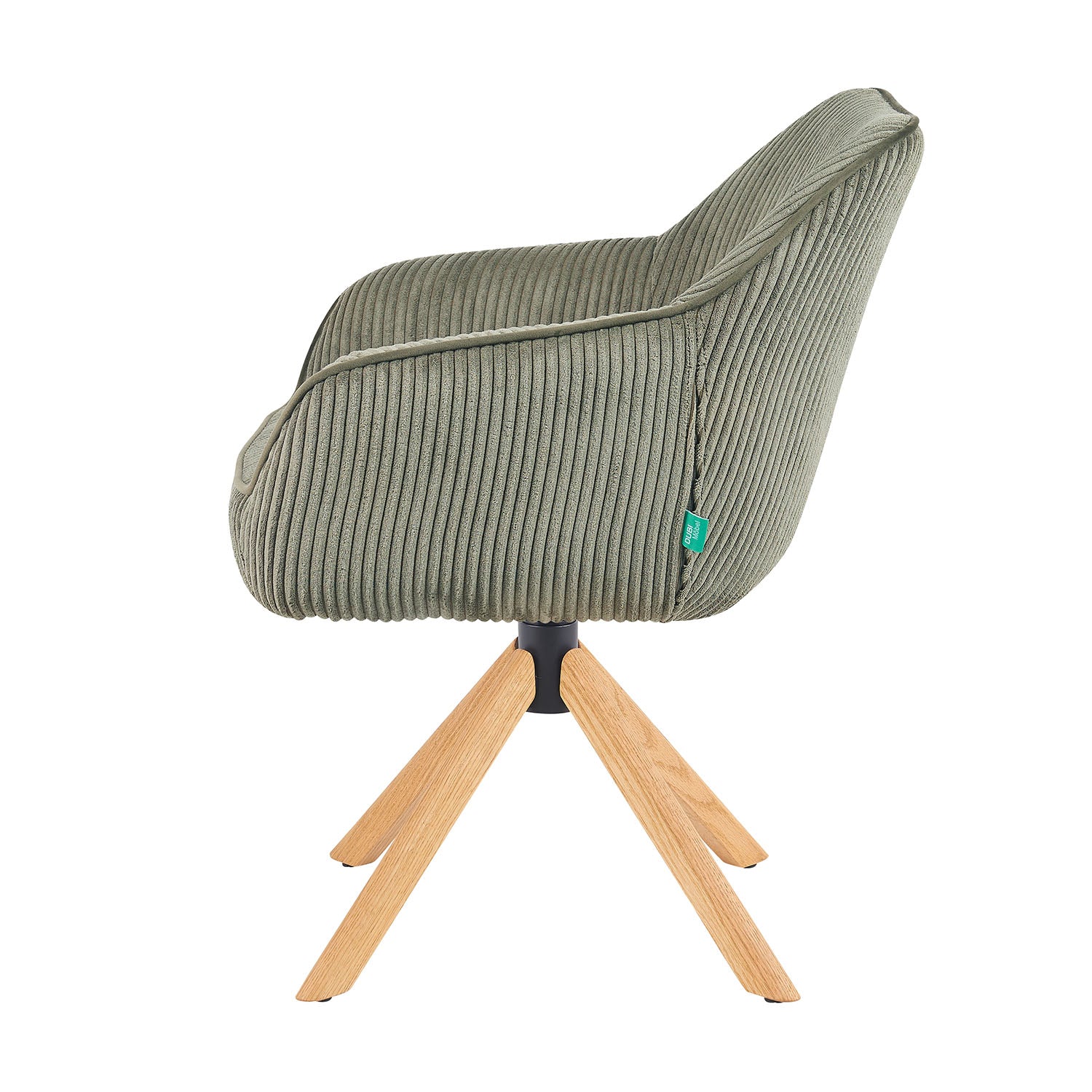 Mika-Luis 2er-Set - Polstersessel in Wildlederoptik, Cord, Webstoff