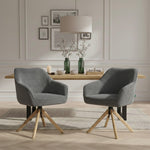 Mika-Luis 2er-Set - Polstersessel in Wildlederoptik, Cord, Webstoff