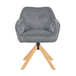 Mika-Luis 2er-Set - Polstersessel in Wildlederoptik, Cord, Webstoff