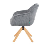 Mika-Luis 2er-Set - Polstersessel in Wildlederoptik, Cord, Webstoff