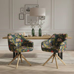 Mika-Luis 2er-Set - Polstersessel in Wildlederoptik, Cord, Webstoff