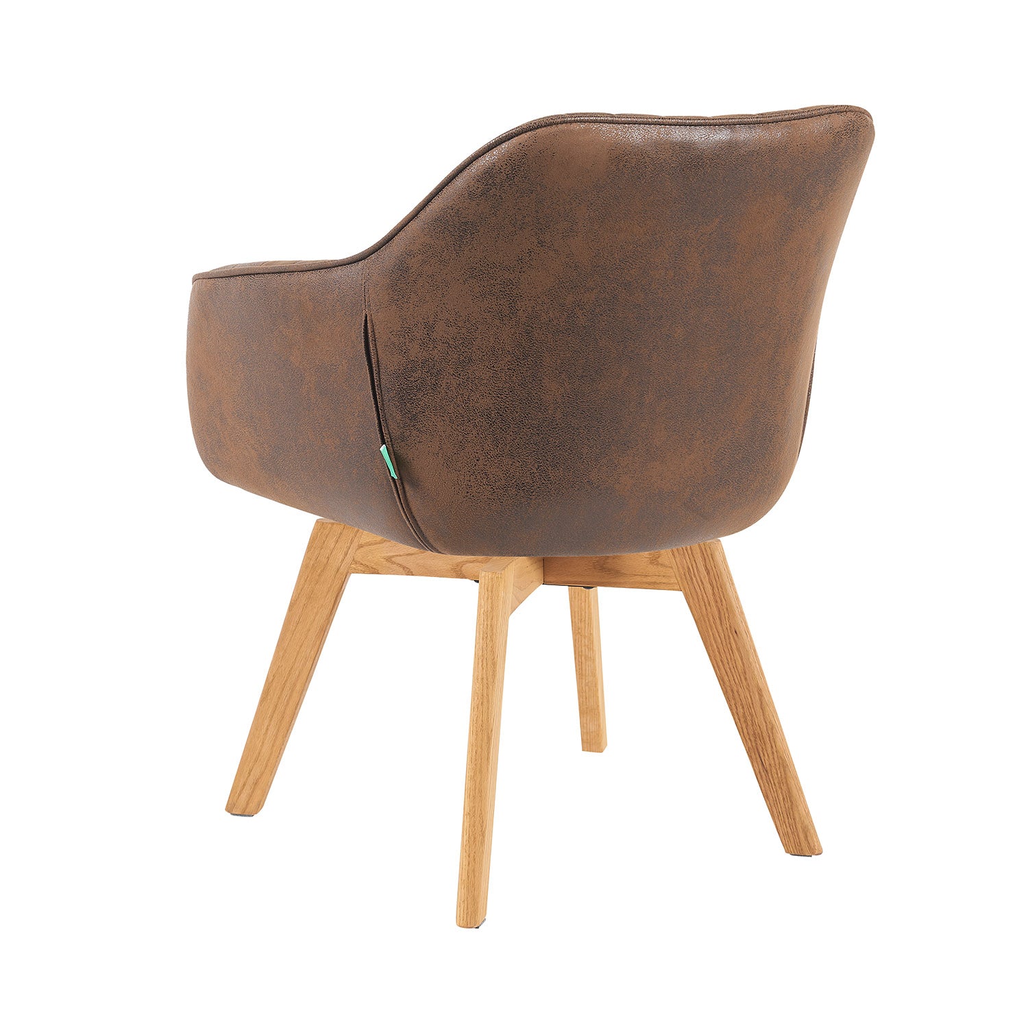 Mika-Finn 2er-Set - Drehsessel in Wildleder Optik, Cord, Webstoff Creme