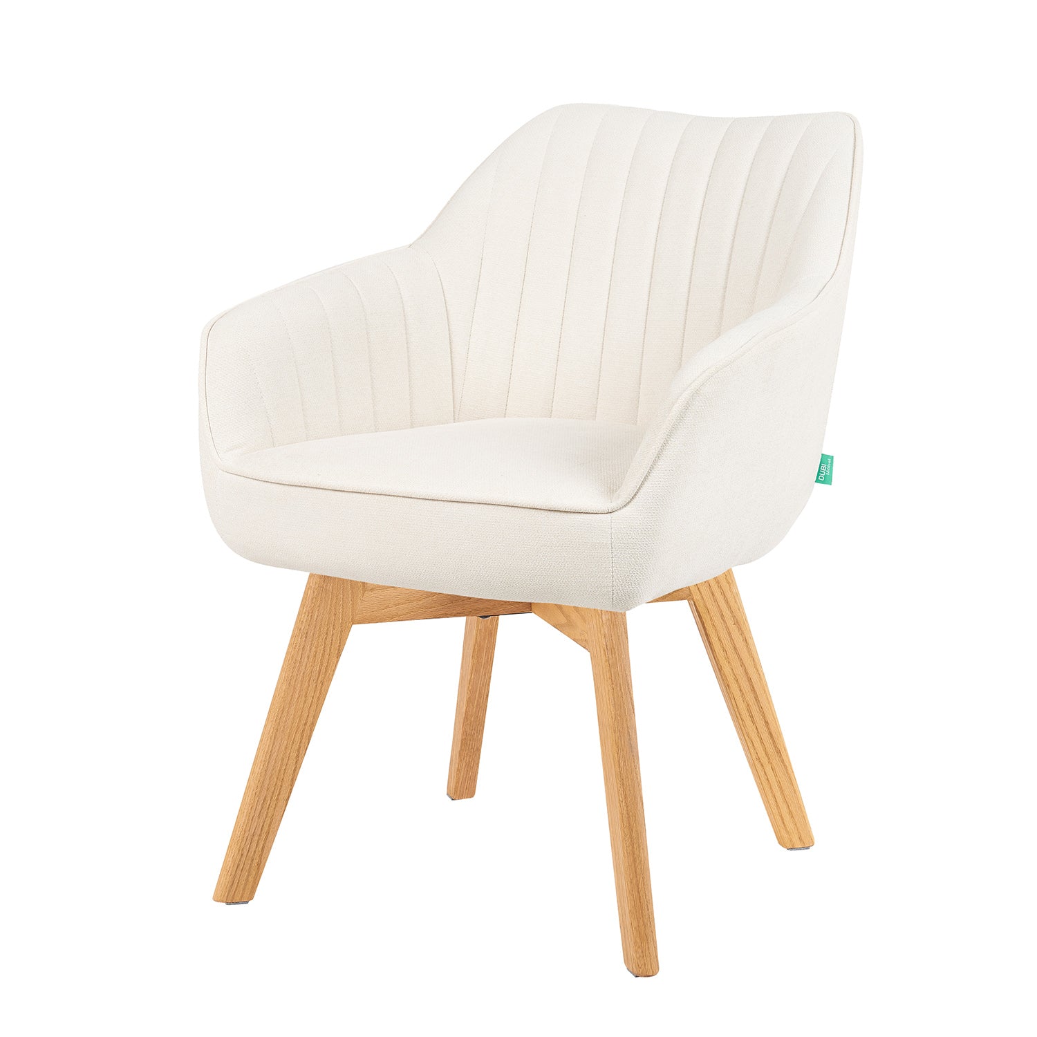 Mika-Finn 2er-Set - Drehsessel in Wildleder Optik, Cord, Webstoff Creme