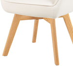 Mika-Finn 2er-Set - Drehsessel in Wildleder Optik, Cord, Webstoff Creme