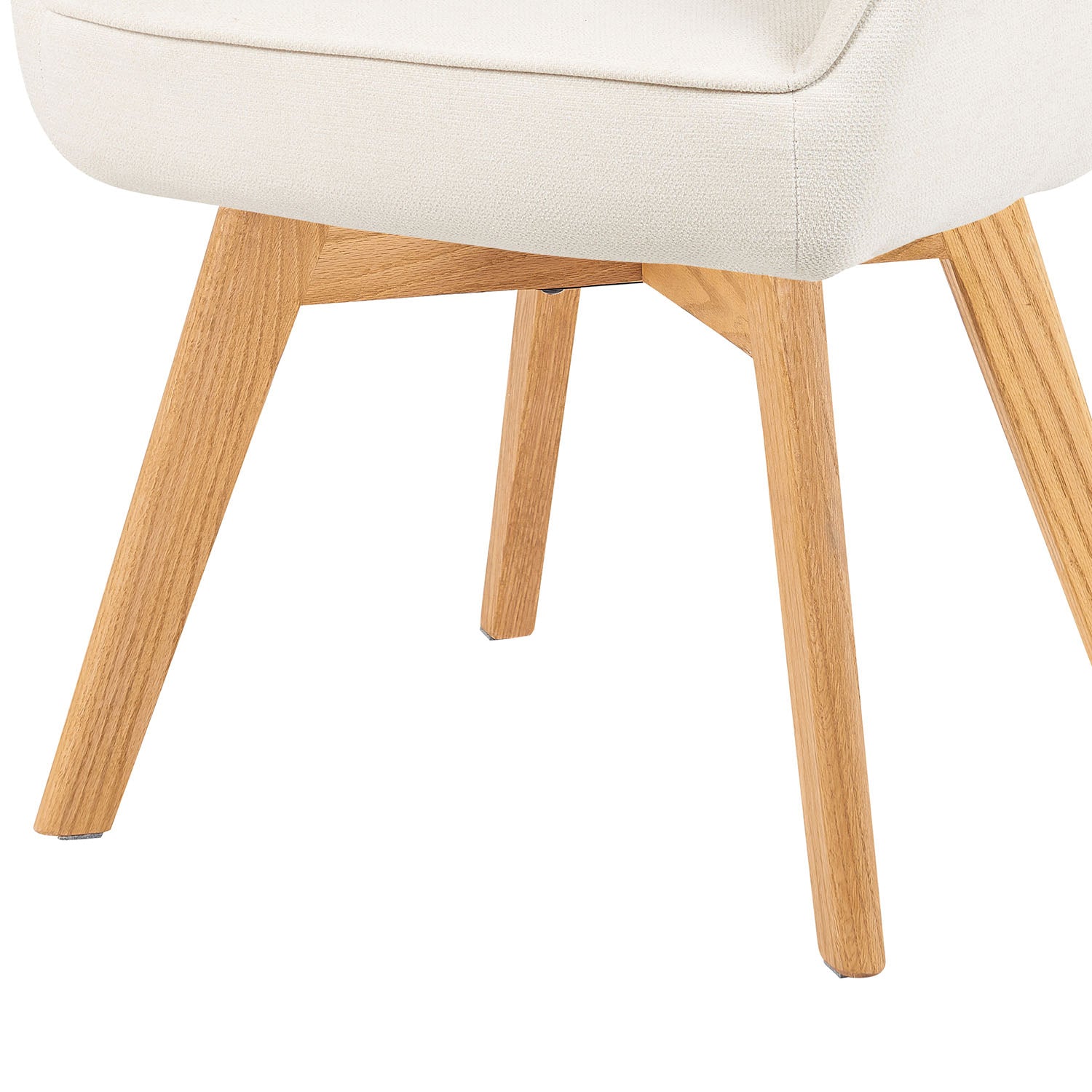 Mika-Finn 2er-Set - Drehsessel in Wildleder Optik, Cord, Webstoff Creme