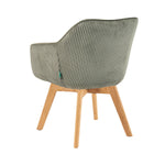 Mika-Finn 2er-Set - Drehsessel in Wildleder Optik, Cord, Webstoff Creme