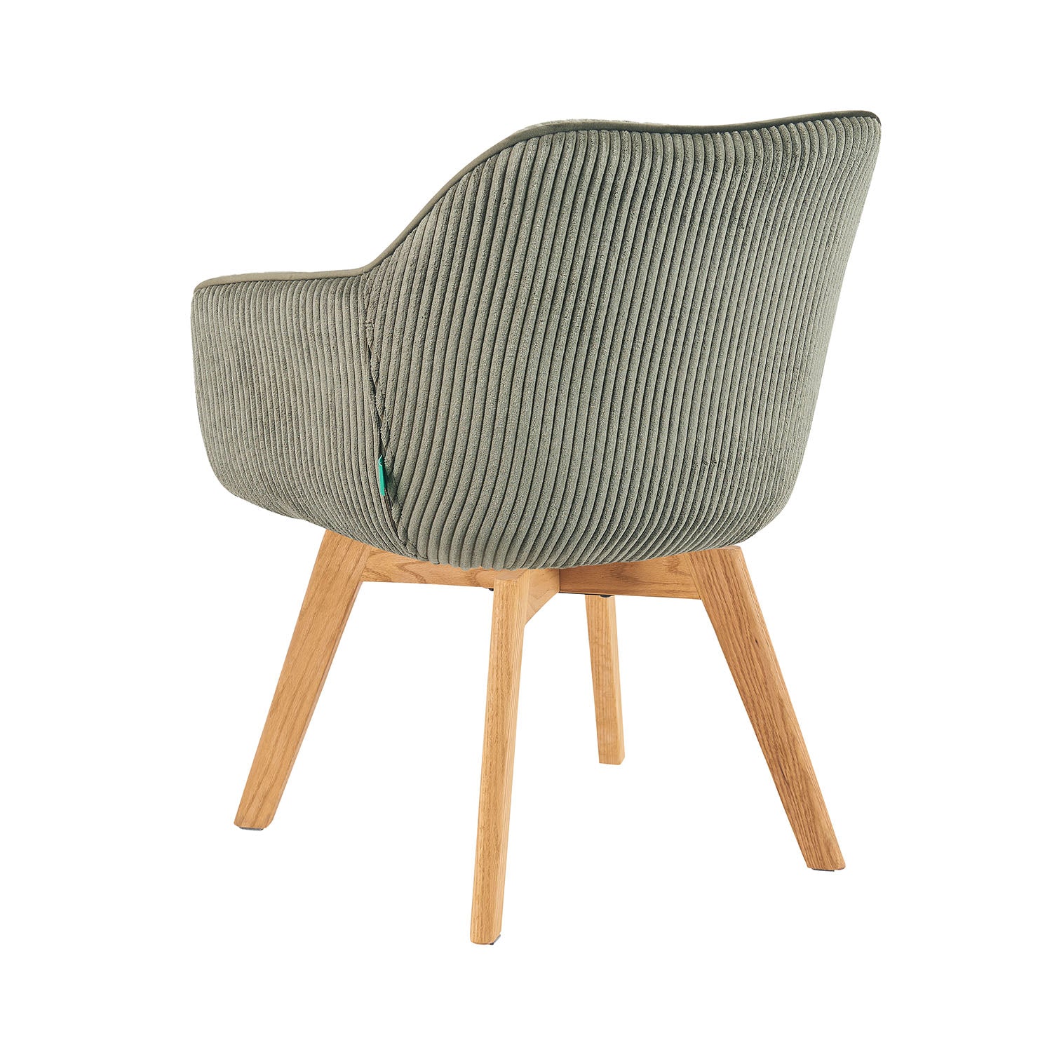 Mika-Finn 2er-Set - Drehsessel in Wildleder Optik, Cord, Webstoff Creme