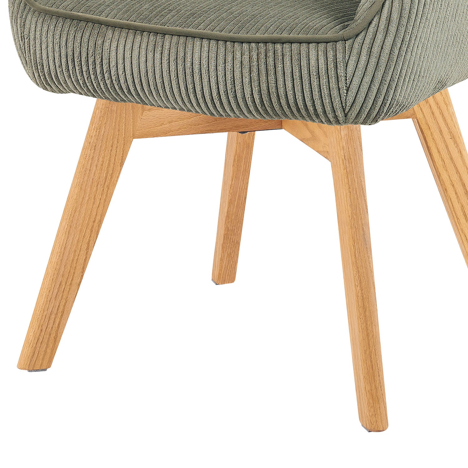 Mika-Finn 2er-Set - Drehsessel in Wildleder Optik, Cord, Webstoff Creme