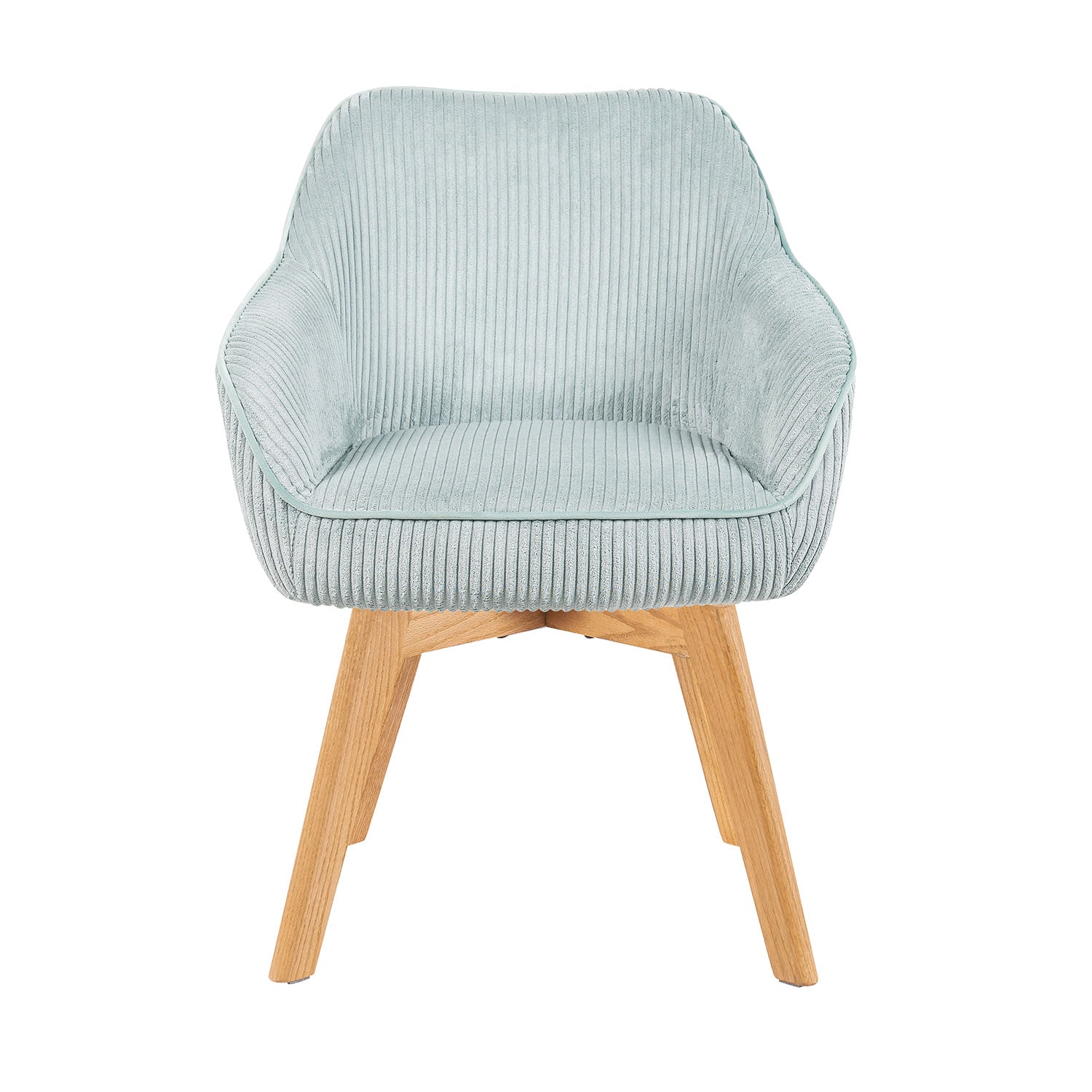 Mika-Finn 2er-Set - Drehsessel in Wildleder Optik, Cord, Webstoff Creme