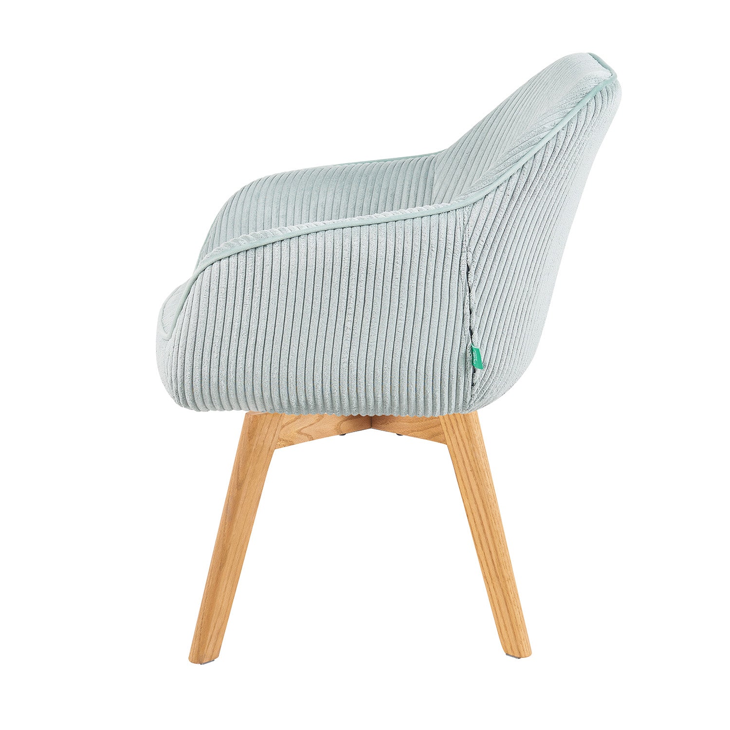 Mika-Finn 2er-Set - Drehsessel in Wildleder Optik, Cord, Webstoff Creme