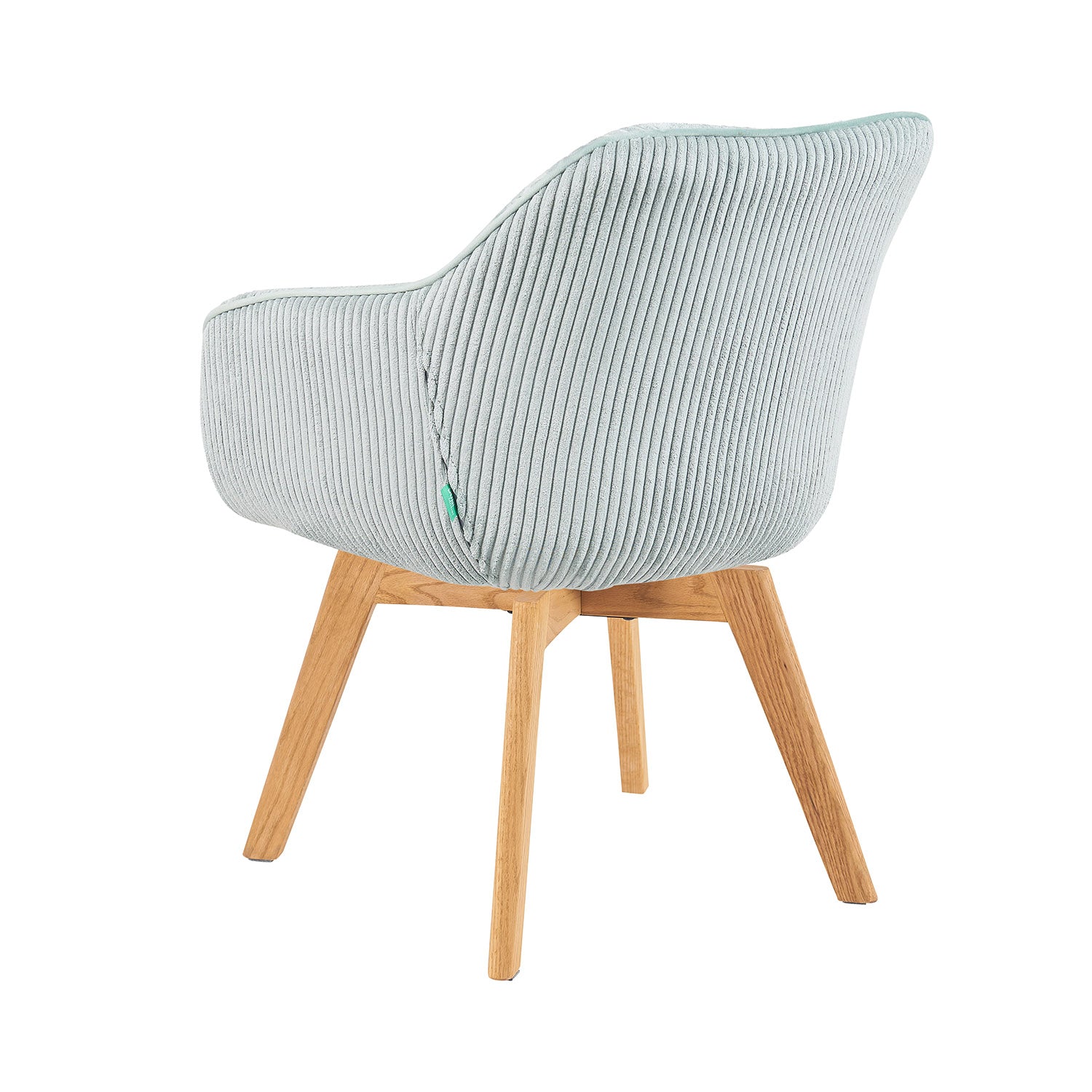 Mika-Finn 2er-Set - Drehsessel in Wildleder Optik, Cord, Webstoff Creme