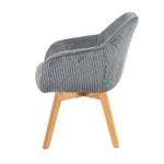 Mika-Finn 2er-Set - Drehsessel in Wildleder Optik, Cord, Webstoff Creme