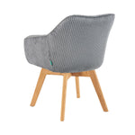 Mika-Finn 2er-Set - Drehsessel in Wildleder Optik, Cord, Webstoff Creme