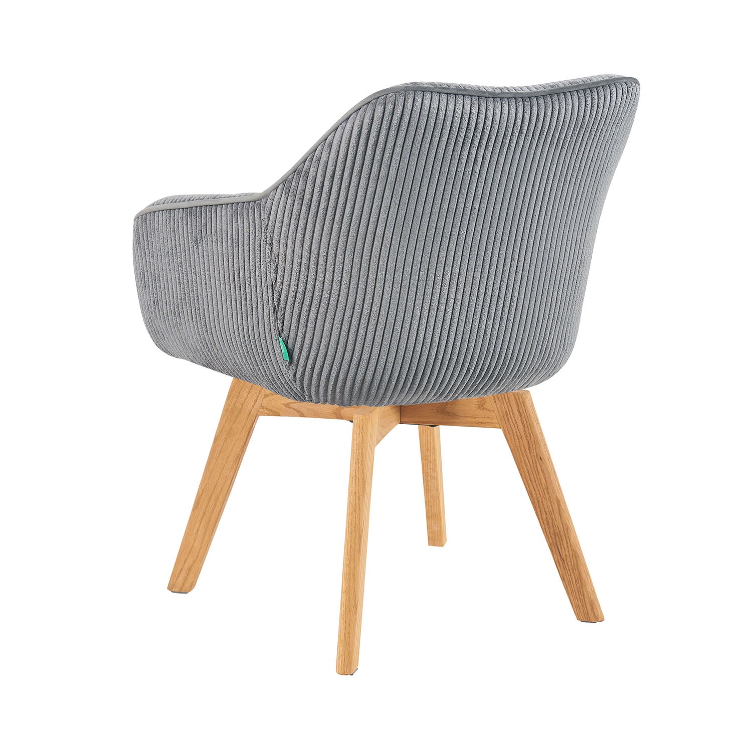 Mika-Finn 2er-Set - Drehsessel in Wildleder Optik, Cord, Webstoff Creme