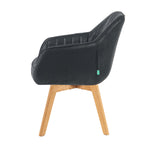 Mika-Finn 2er-Set - Drehsessel in Wildleder Optik, Cord, Webstoff Creme