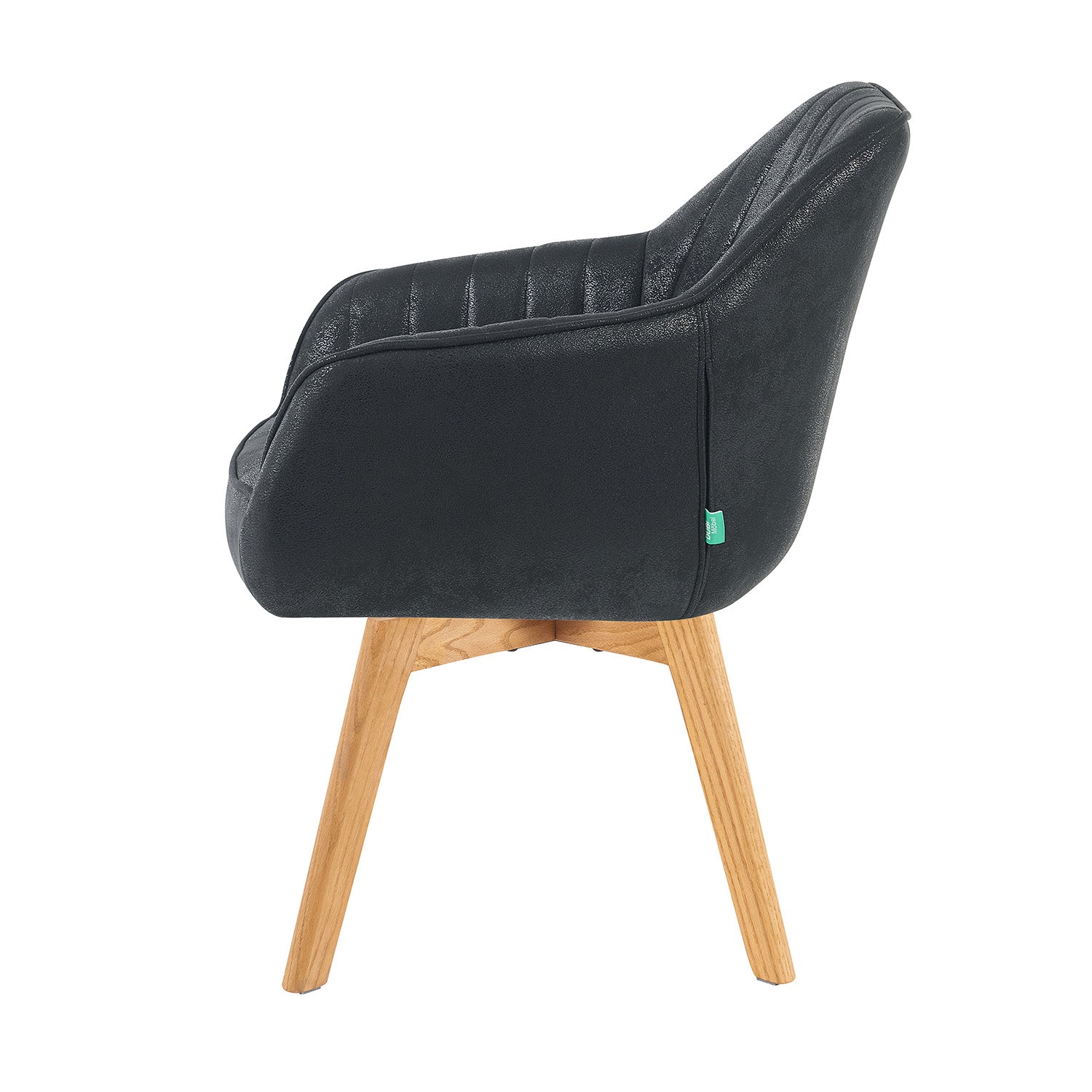 Mika-Finn 2er-Set - Drehsessel in Wildleder Optik, Cord, Webstoff Creme