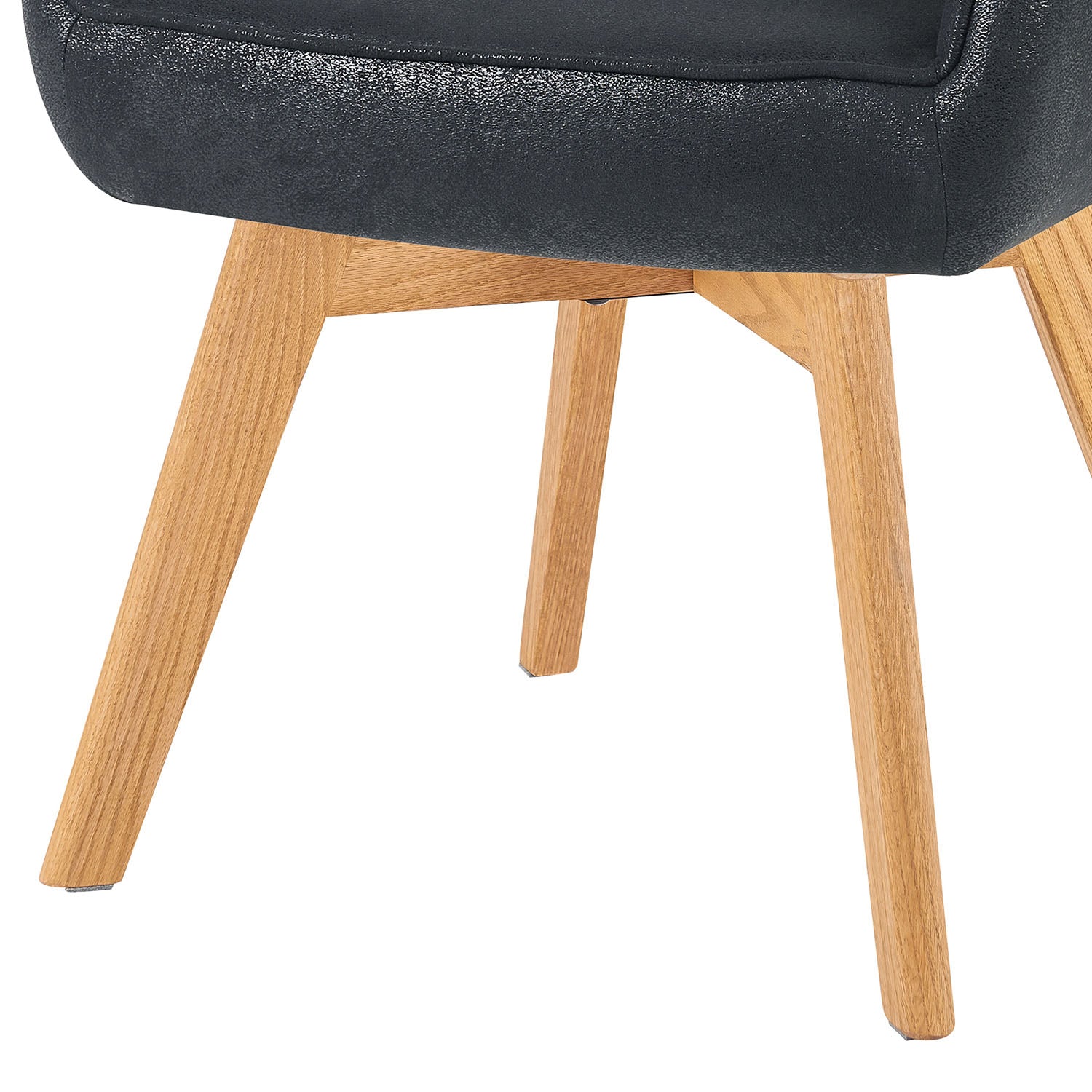 Mika-Finn 2er-Set - Drehsessel in Wildleder Optik, Cord, Webstoff Creme