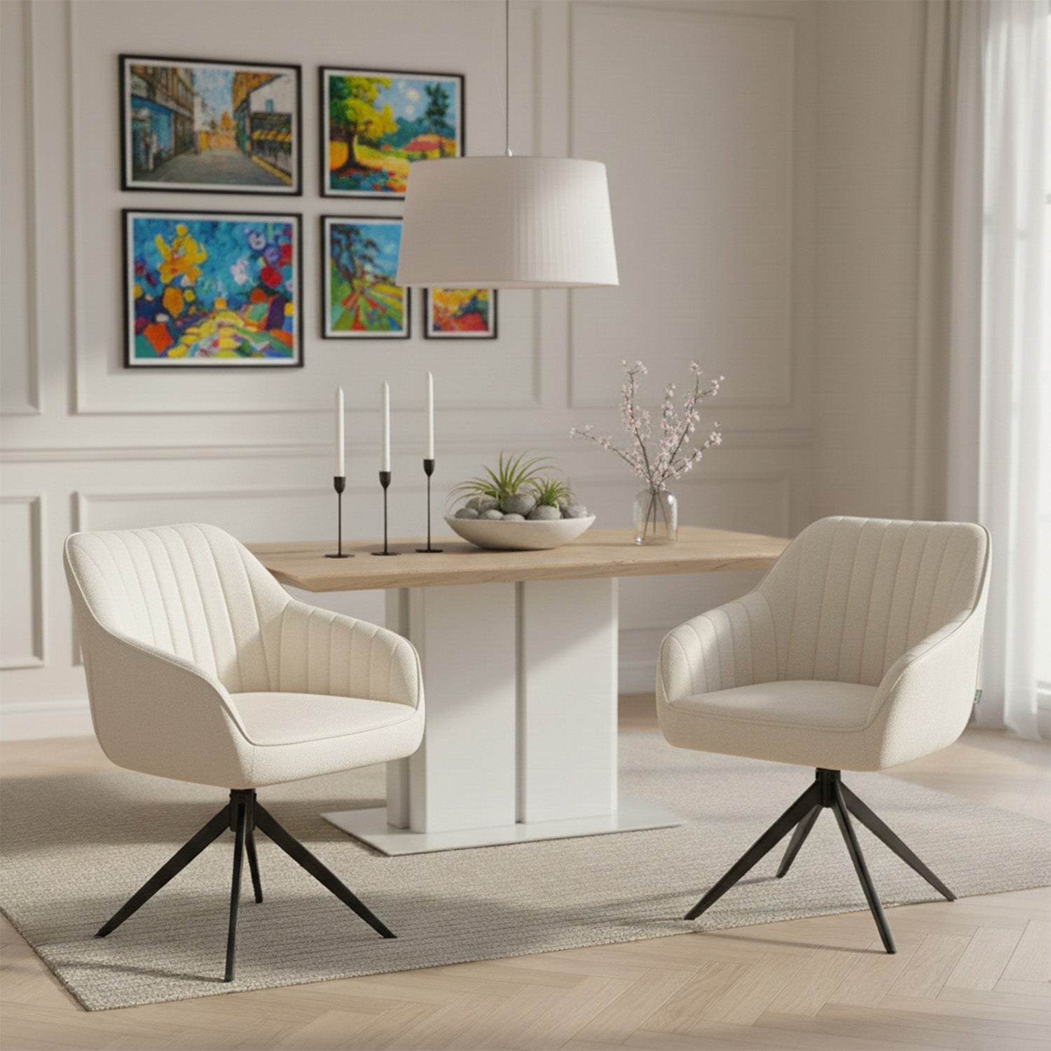 Mika-Kian 2er-Set - Designer Drehstuhl im Industrie Design