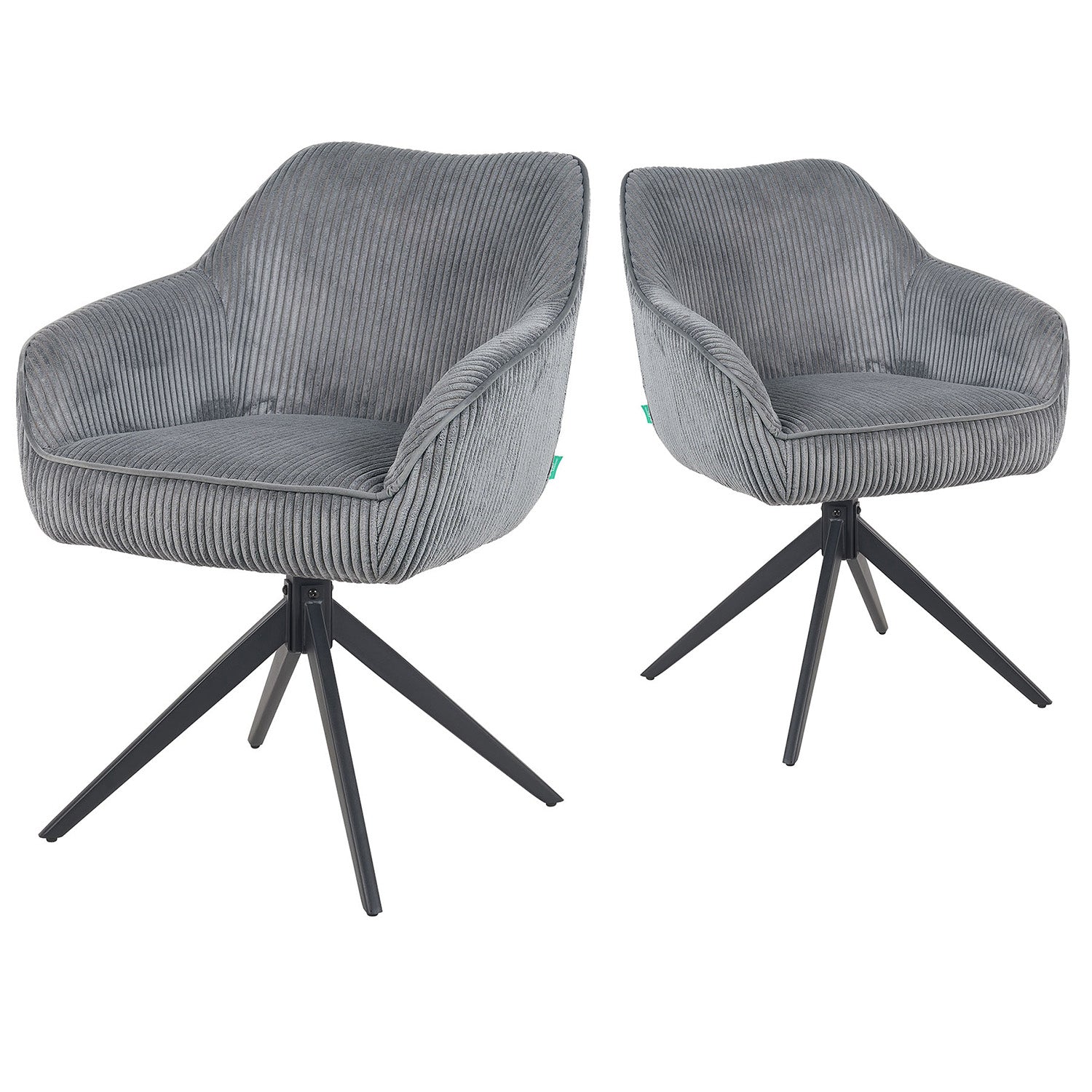 Mika-Kian 2er-Set - Designer Drehstuhl im Industrie Design