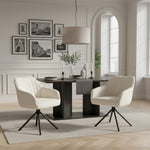 Mika-Maya 2er-Set - Drehsessel mit Federkern Polsterung