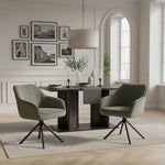 Mika-Maya 2er-Set - Drehsessel mit Federkern Polsterung