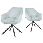 Mika-Maya 2er-Set - Drehsessel mit Federkern Polsterung