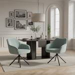 Mika-Maya 2er-Set - Drehsessel mit Federkern Polsterung