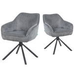 Mika-Maya 2er-Set - Drehsessel mit Federkern Polsterung