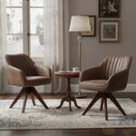 Esszimmerstuhl Mika-Finn 2er-Set | 360° drehbar | Eiche geölt Natur