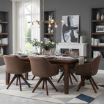 Esszimmerstuhl Mika-Finn 2er-Set | 360° drehbar | Eiche geölt Natur