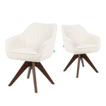 Esszimmerstuhl Mika-Finn 2er-Set | 360° drehbar | Eiche geölt Natur