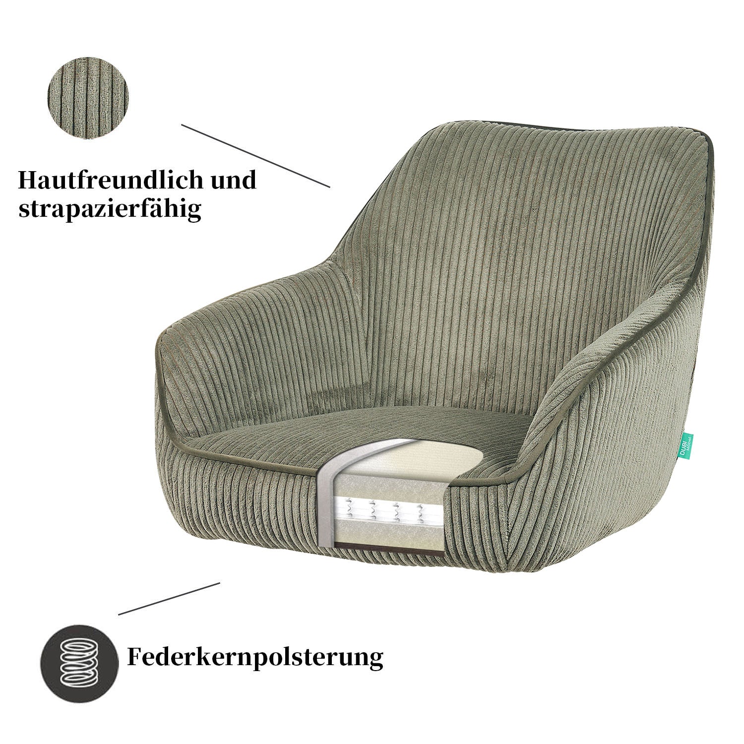 Esszimmerstuhl Mika-Finn 2er-Set | 360° drehbar | Eiche geölt Natur