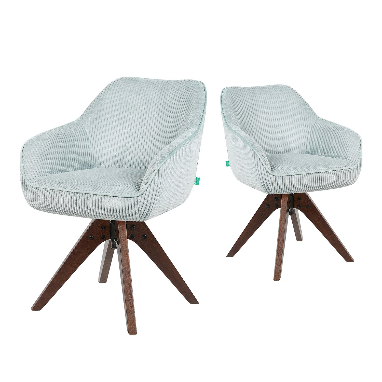 Esszimmerstuhl Mika-Finn 2er-Set | 360° drehbar | Eiche geölt Natur