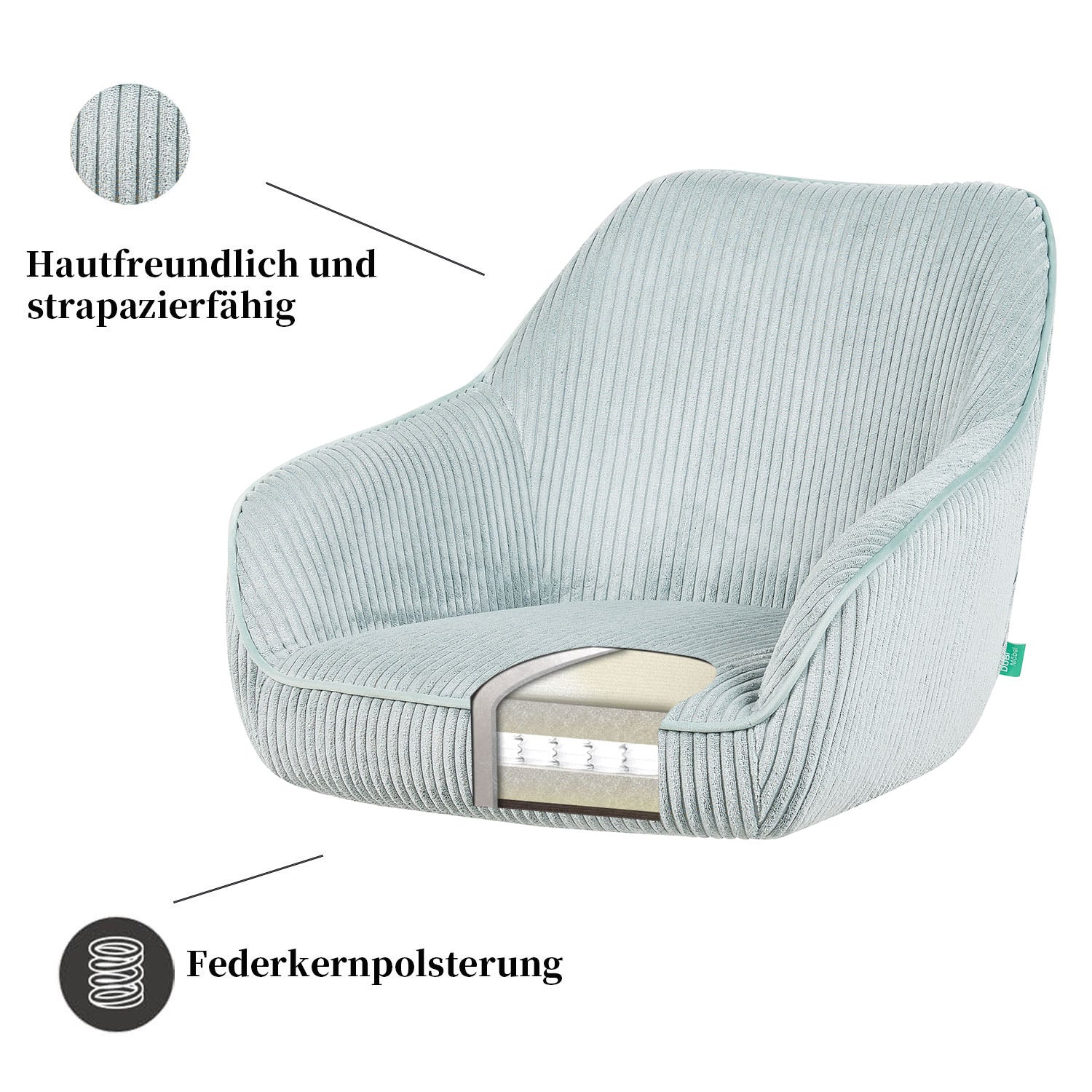 Esszimmerstuhl Mika-Finn 2er-Set | 360° drehbar | Eiche geölt Natur