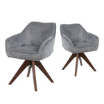 Esszimmerstuhl Mika-Finn 2er-Set | 360° drehbar | Eiche geölt Natur