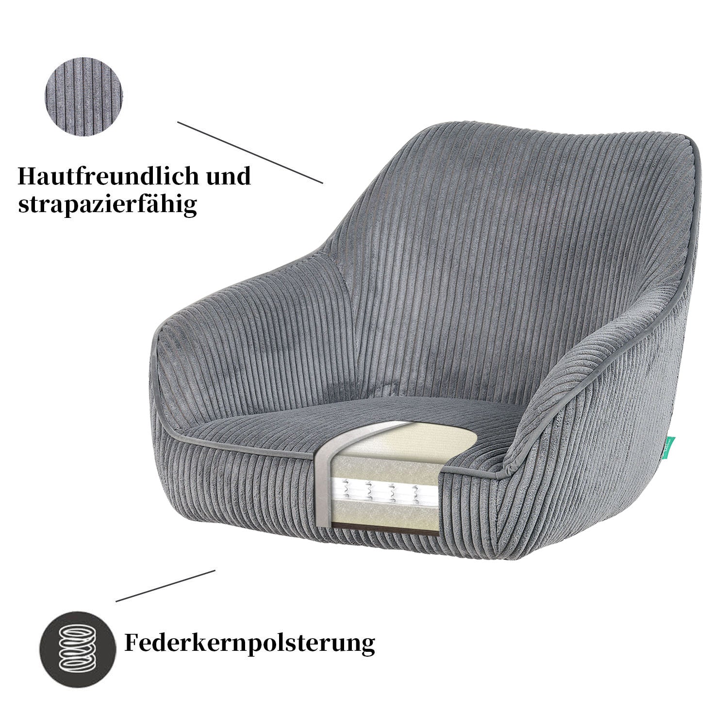 Esszimmerstuhl Mika-Finn 2er-Set | 360° drehbar | Eiche geölt Natur