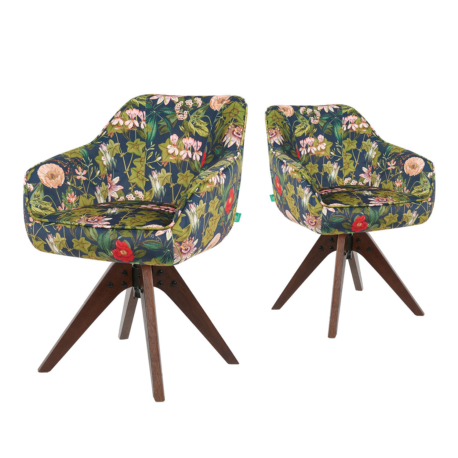 Esszimmerstuhl Mika-Finn 2er-Set | 360° drehbar | Eiche geölt Natur