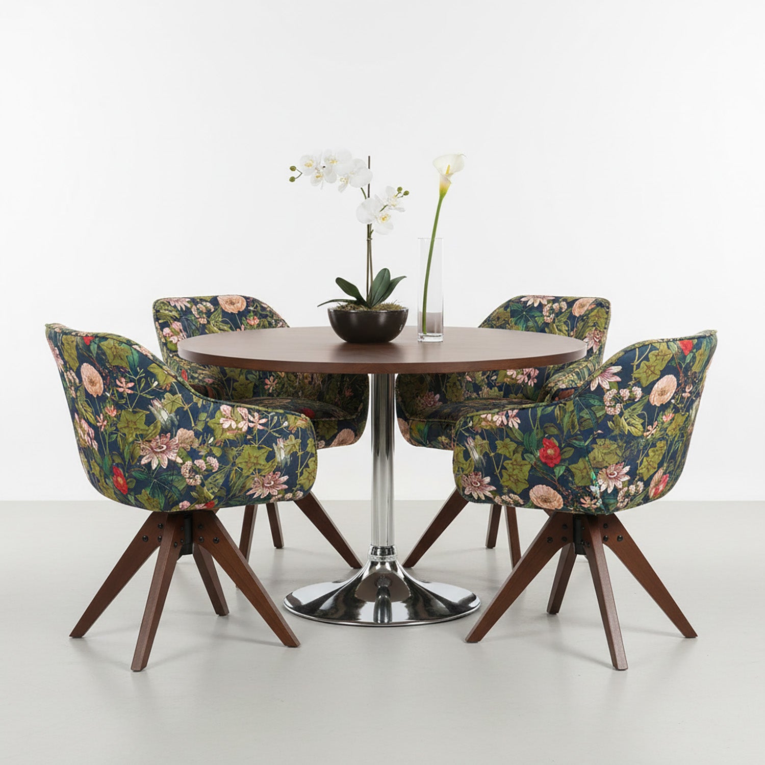 Esszimmerstuhl Mika-Finn 2er-Set | 360° drehbar | Eiche geölt Natur