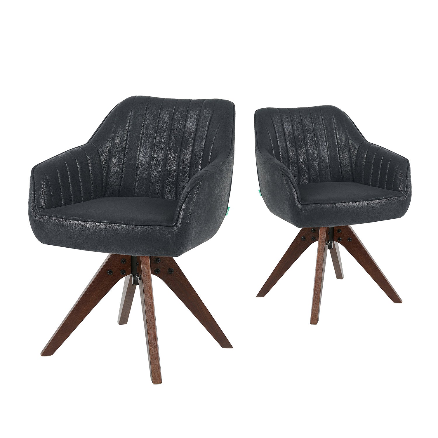 Esszimmerstuhl Mika-Finn 2er-Set | 360° drehbar | Eiche geölt Natur