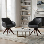 Esszimmerstuhl Mika-Finn 2er-Set | 360° drehbar | Eiche geölt Natur