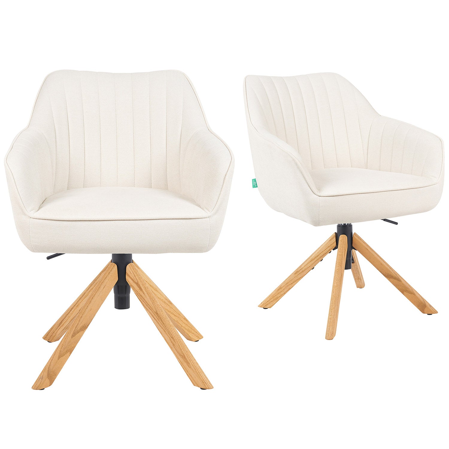 Mika-Luis 2er-Set - Polstersessel in Wildlederoptik, Cord, Webstoff