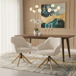 Mika-Luis 2er-Set - Polstersessel in Wildlederoptik, Cord, Webstoff