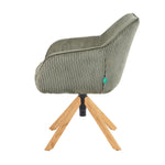 Mika-Luis 2er-Set - Polstersessel in Wildlederoptik, Cord, Webstoff